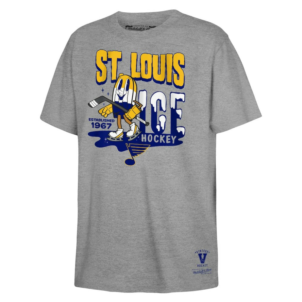 St. Louis Blues Mitchell & Ness Youth Ice Hockey T-Shirt -  NHL T-shirts