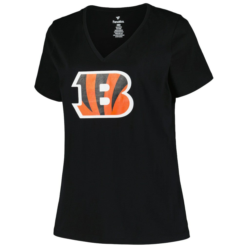 Cincinnati Bengals Women's Plus Size Mother's Day #1 Mom V-Neck T-Shirt | NFL New