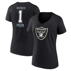 Las Vegas Raiders Women's Plus Size Mother's Day #1 Mom V-Neck T-Shirt | NFL Near me