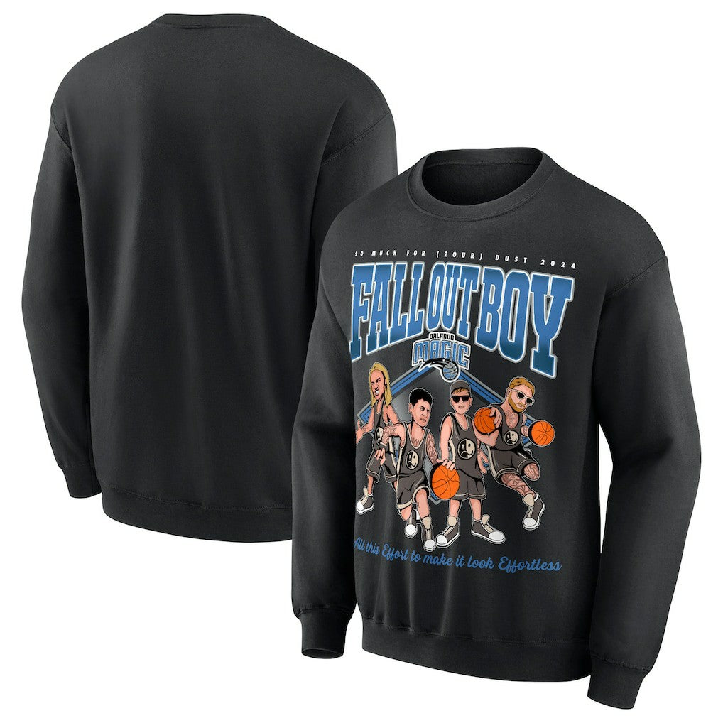 Black Fall Out Boy x Orlando Magic Unisex So Much For (2our) Dust Pullover Sweatshirt | NBA
