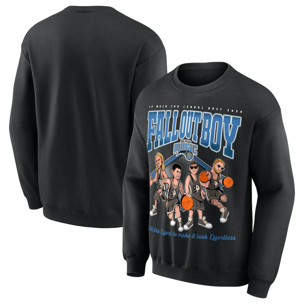 Black Fall Out Boy x Orlando Magic Unisex So Much For (2our) Dust Pullover Sweatshirt | NBA