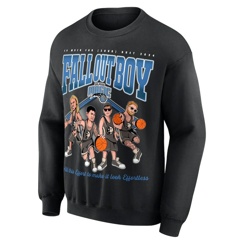 Black Fall Out Boy x Orlando Magic Unisex So Much For (2our) Dust Pullover Sweatshirt | NBA