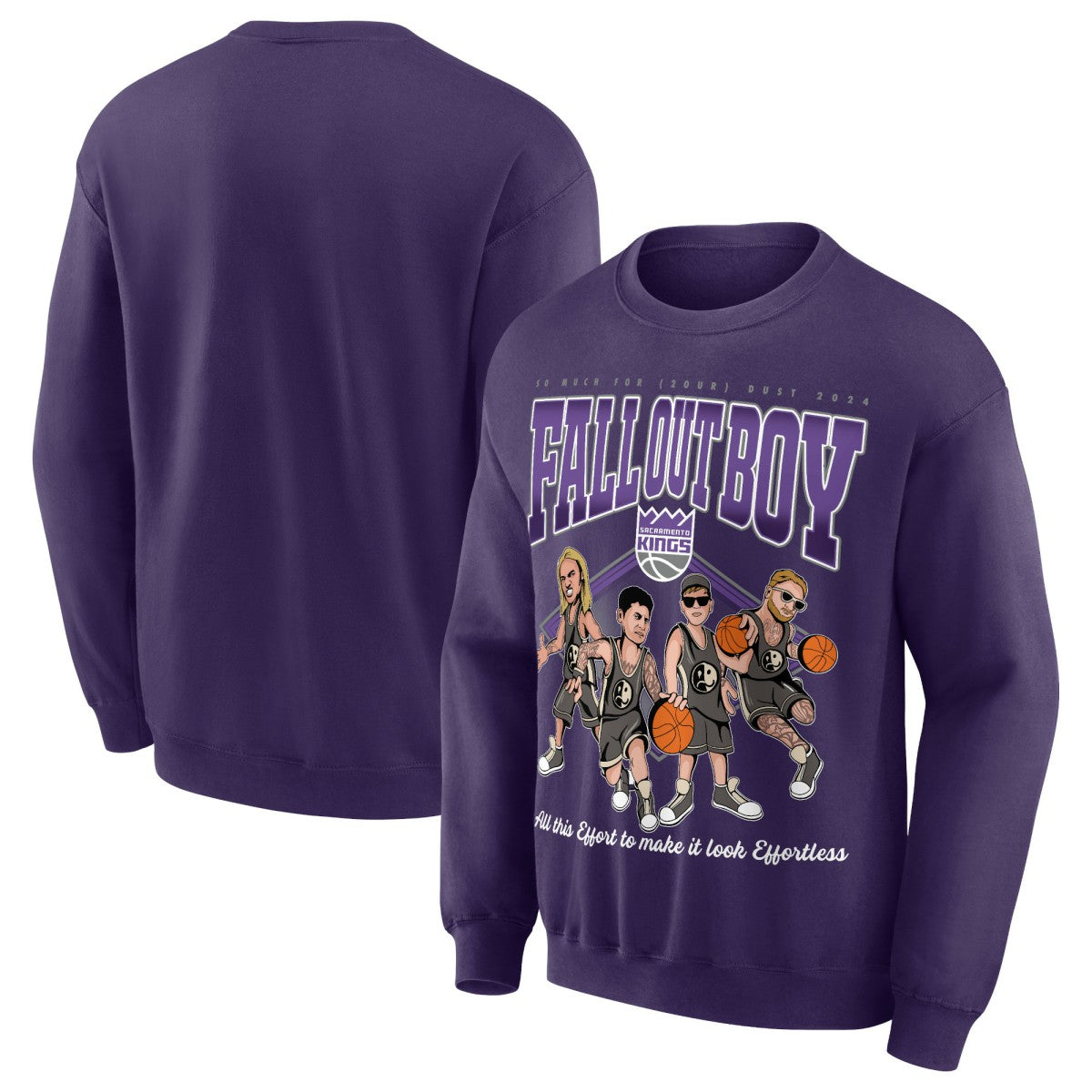 Purple Fall Out Boy x Sacramento Kings Unisex So Much For (2our) Dust Pullover Sweatshirt | NBA