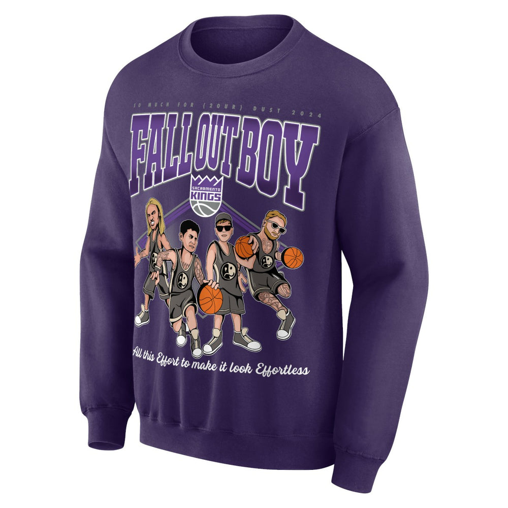 Purple Fall Out Boy x Sacramento Kings Unisex So Much For (2our) Dust Pullover Sweatshirt | NBA