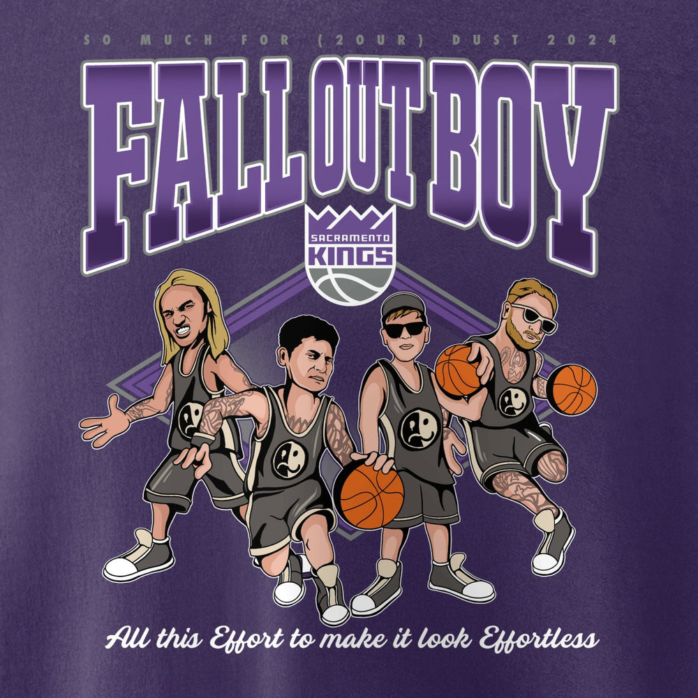 Purple Fall Out Boy x Sacramento Kings Unisex So Much For (2our) Dust Pullover Sweatshirt | NBA