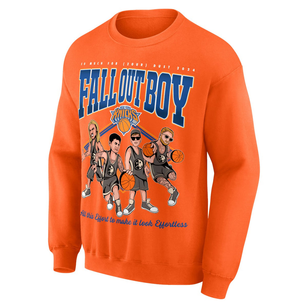 Orange Fall Out Boy x New York Knicks Unisex So Much For (2our) Dust Pullover Sweatshirt | NBA