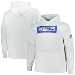 Ash Golden State Warriors Big & Tall Raglan Tri-Blend Pullover Hoodie sale | NBA