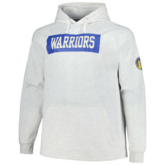 Ash Golden State Warriors Big & Tall Raglan Tri-Blend Pullover Hoodie sale | NBA
