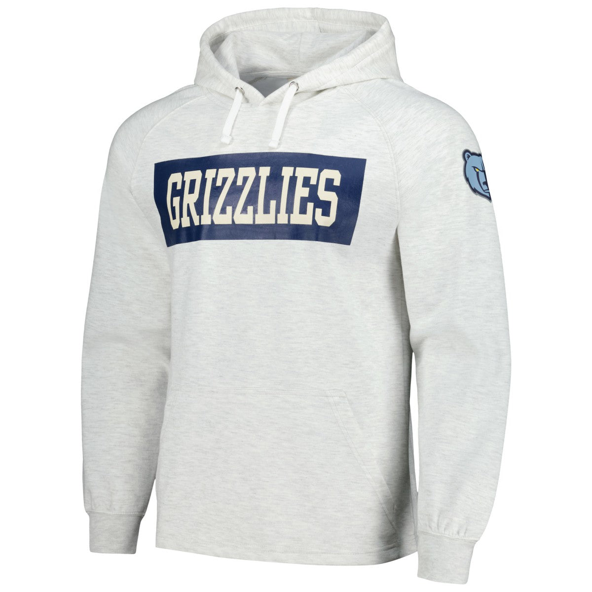 Ash Memphis Grizzlies Softhand Raglan Tri-Blend Pullover Hoodie | NBA