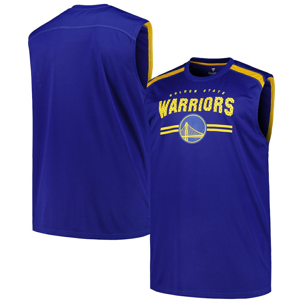 Royal Golden State Warriors Big & Tall Birdseye Muscle Tank Top sale | NBA