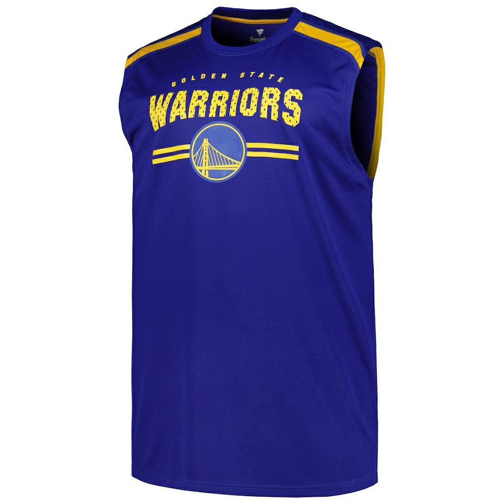 Royal Golden State Warriors Big & Tall Birdseye Muscle Tank Top sale | NBA