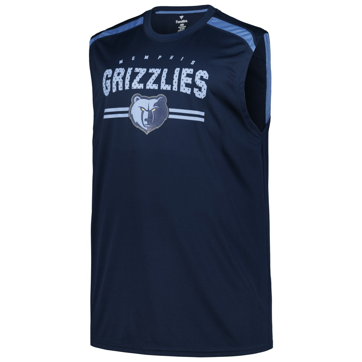 Navy Memphis Grizzlies Big & Tall Birdseye Muscle Tank Top | NBA