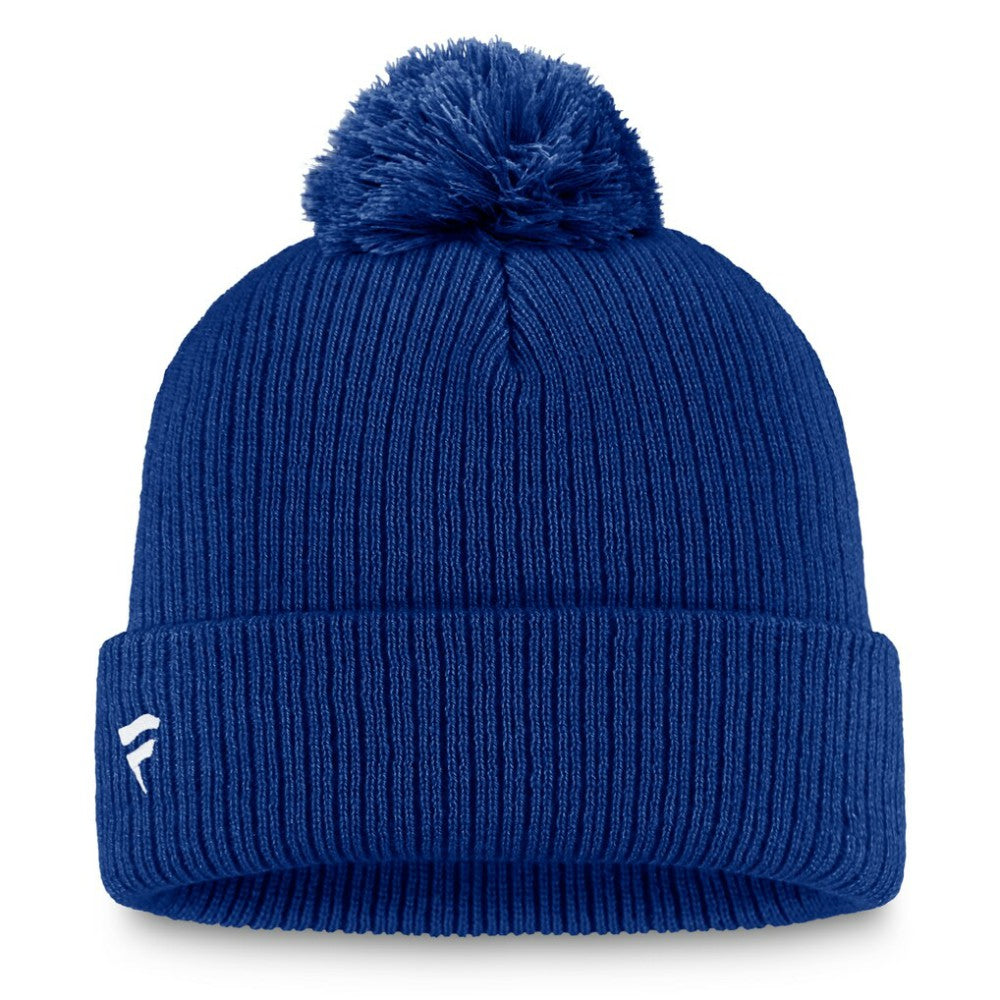 Edmonton Oilers Fanatics Primary Logo Cuffed Knit Hat with Pom -  NHL Hats