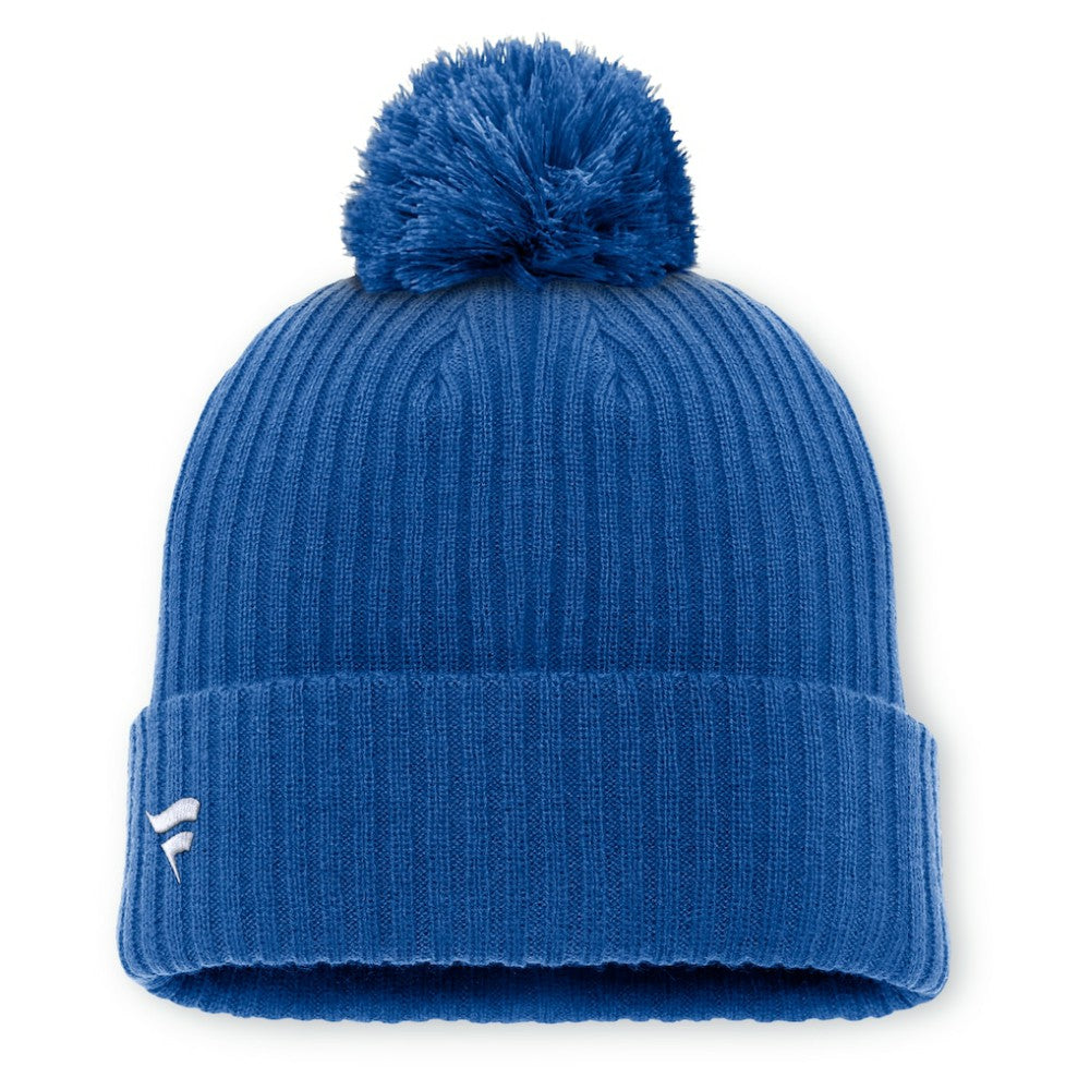 New York Rangers Fanatics Primary Logo Cuffed Knit Hat with Pom -  NHL Hats