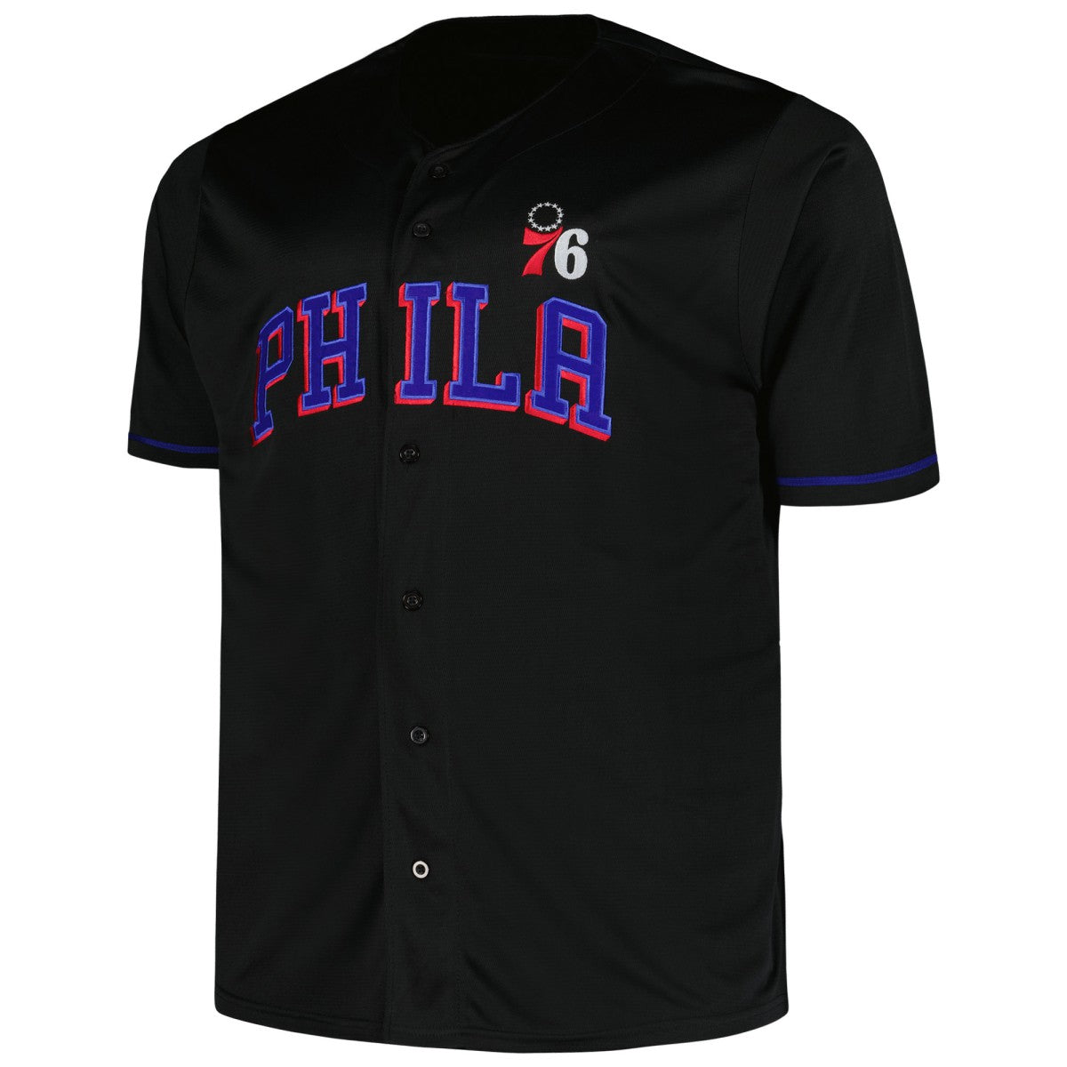 Black Philadelphia 76ers Profile Big & Tall Pop Jersey | NBA