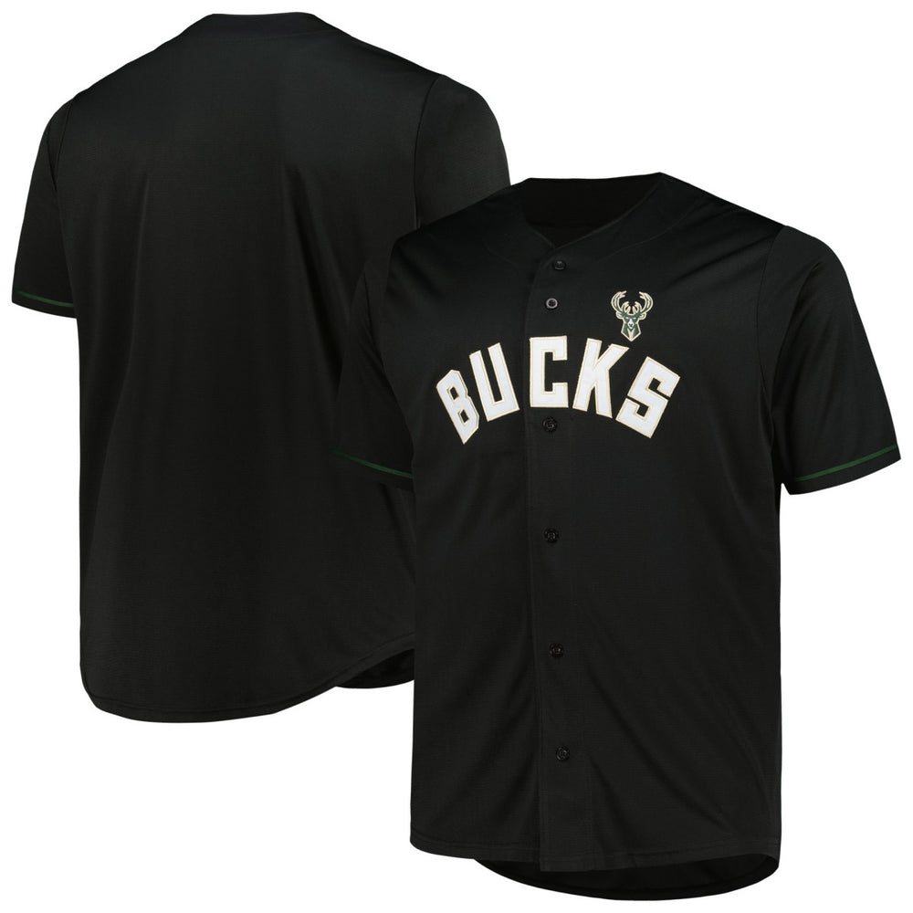 Black Milwaukee Bucks Profile Big & Tall Pop Jersey | NBA