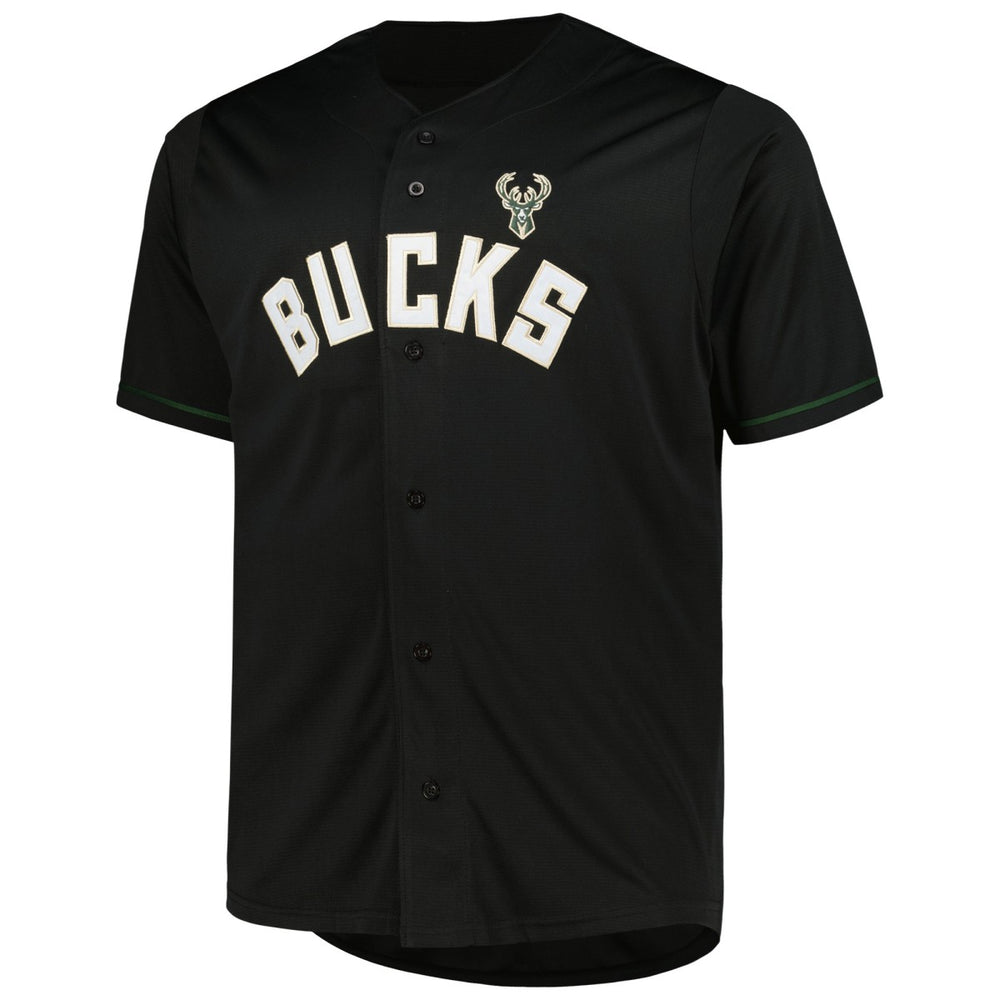 Black Milwaukee Bucks Profile Big & Tall Pop Jersey | NBA