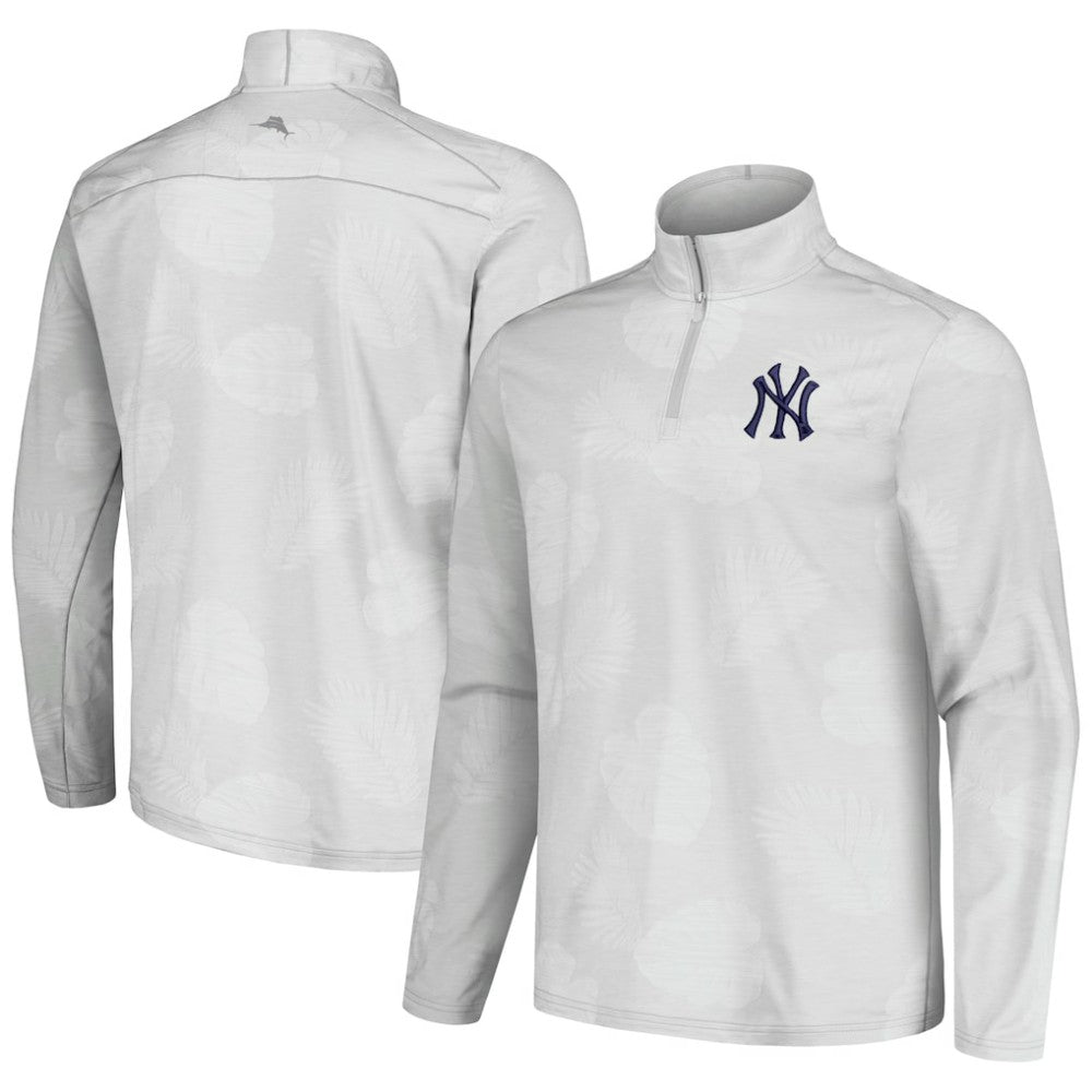 New York Yankees Tommy Bahama Delray Frond IslandZone Half-Zip Jacket - MLB Jackets