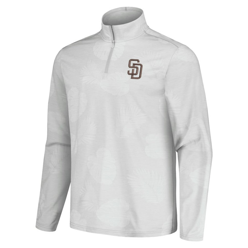 San Diego Padres Tommy Bahama Delray Frond IslandZone Half-Zip Jacket - MLB Jackets