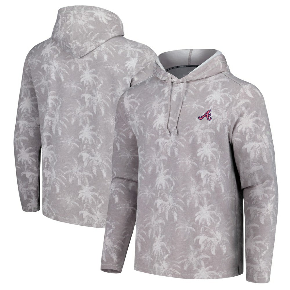 Atlanta Braves Tommy Bahama Palm Frenzy Hoodie Long Sleeve T-Shirt - MLB Hoodies