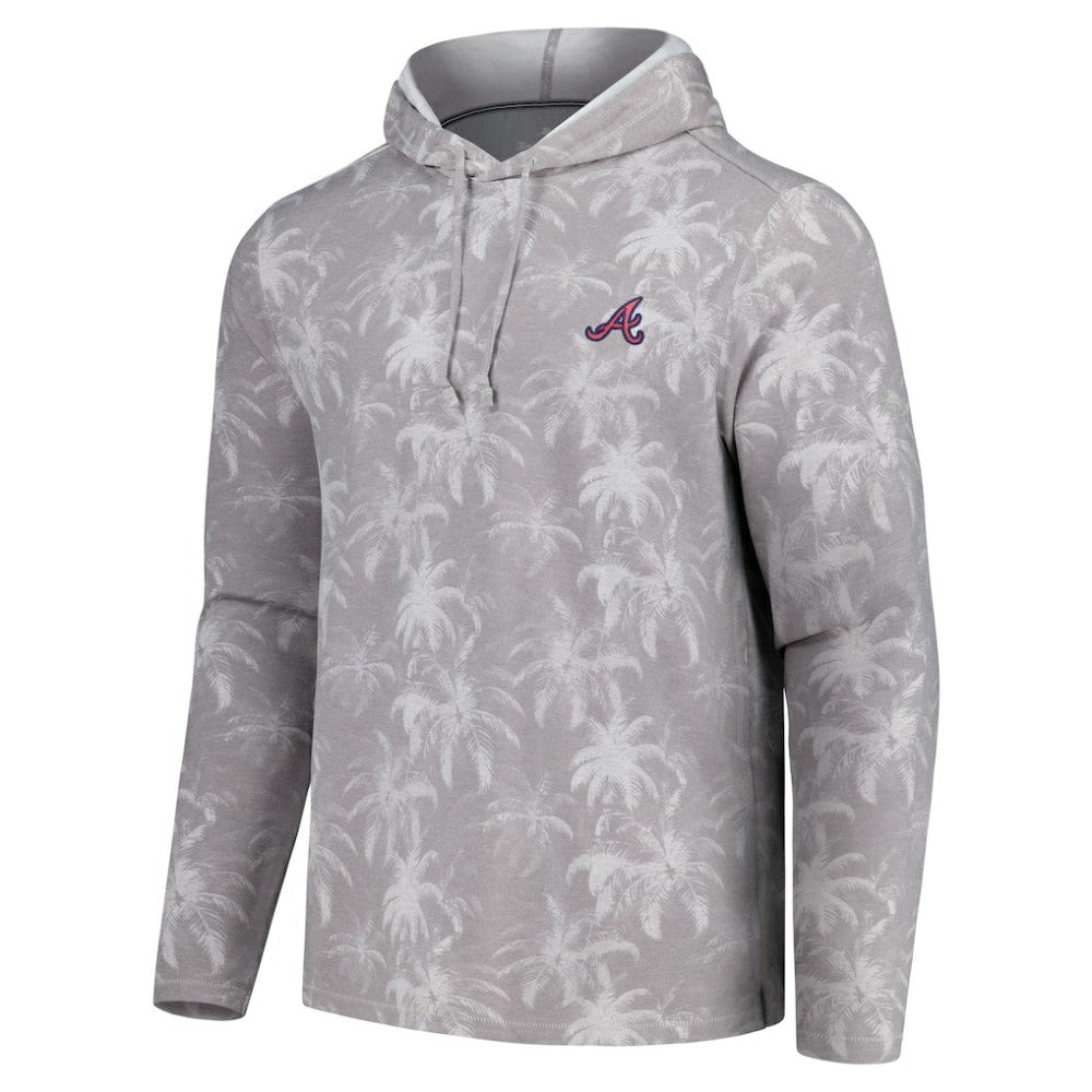 Atlanta Braves Tommy Bahama Palm Frenzy Hoodie Long Sleeve T-Shirt - MLB Hoodies