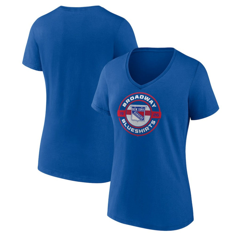 New York Rangers Fanatics Women's Local A V-Neck T-Shirt -  NHL T-shirts