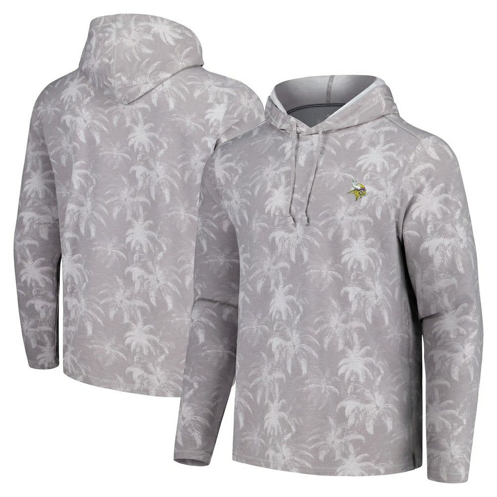 Minnesota Vikings Palm Frenzy Hoodie Long Sleeve T-Shirt | NFL Discount