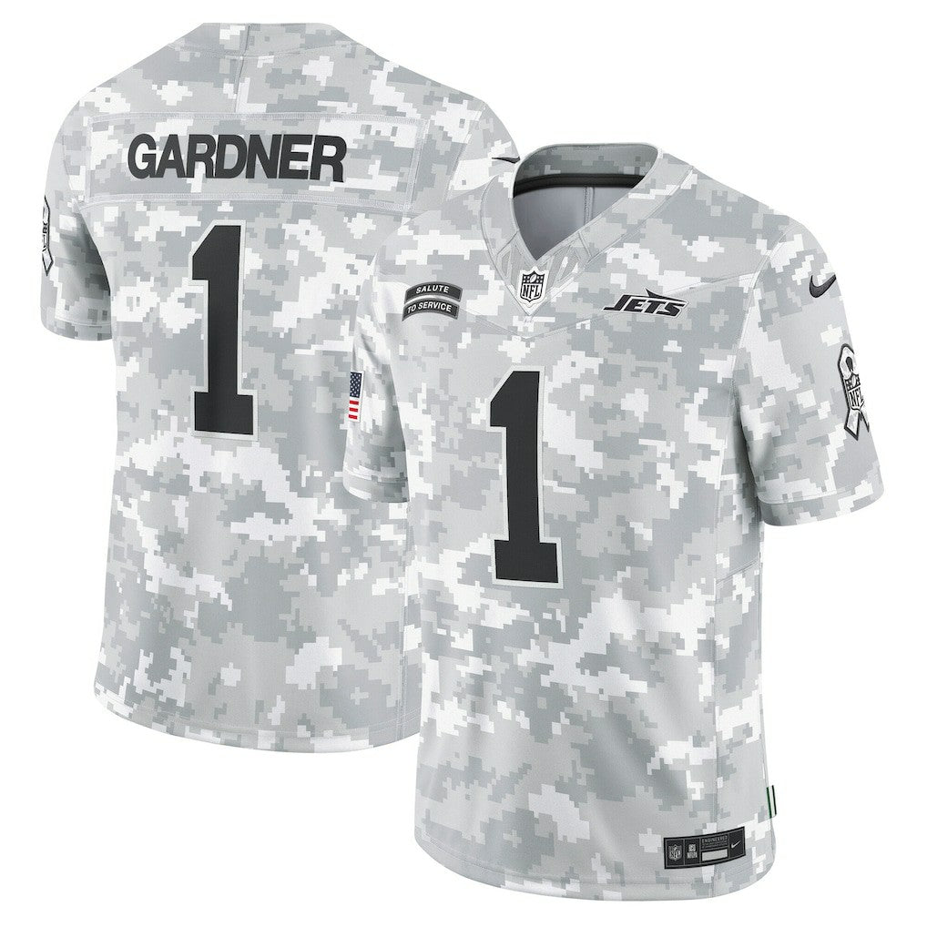 New York Jets Sauce Gardner  2024 Salute to Service Limited Jersey | NFL Discount