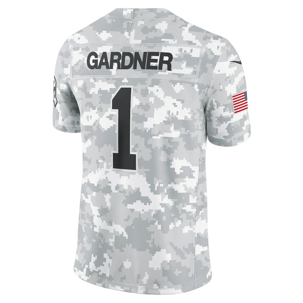 New York Jets Sauce Gardner  2024 Salute to Service Limited Jersey | NFL Discount