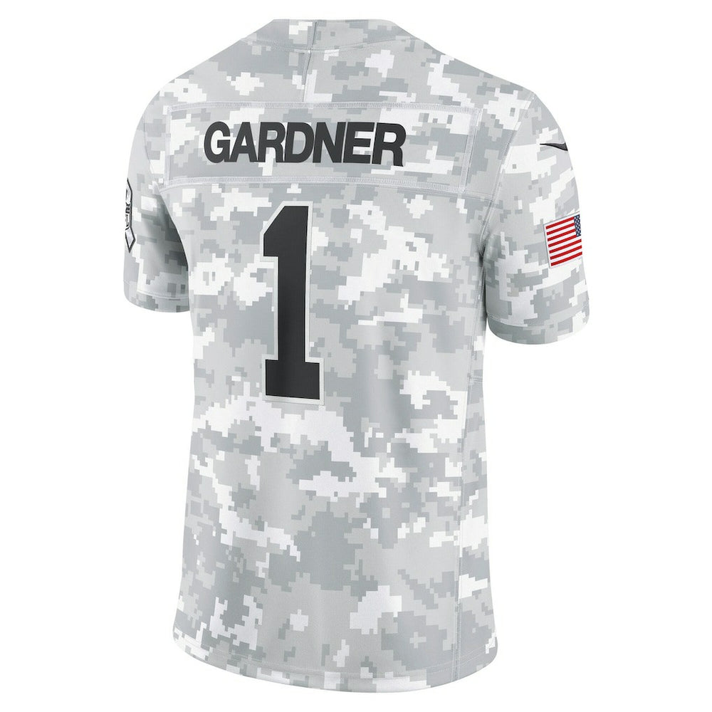 New York Jets Sauce Gardner  2024 Salute to Service Limited Jersey | NFL Discount