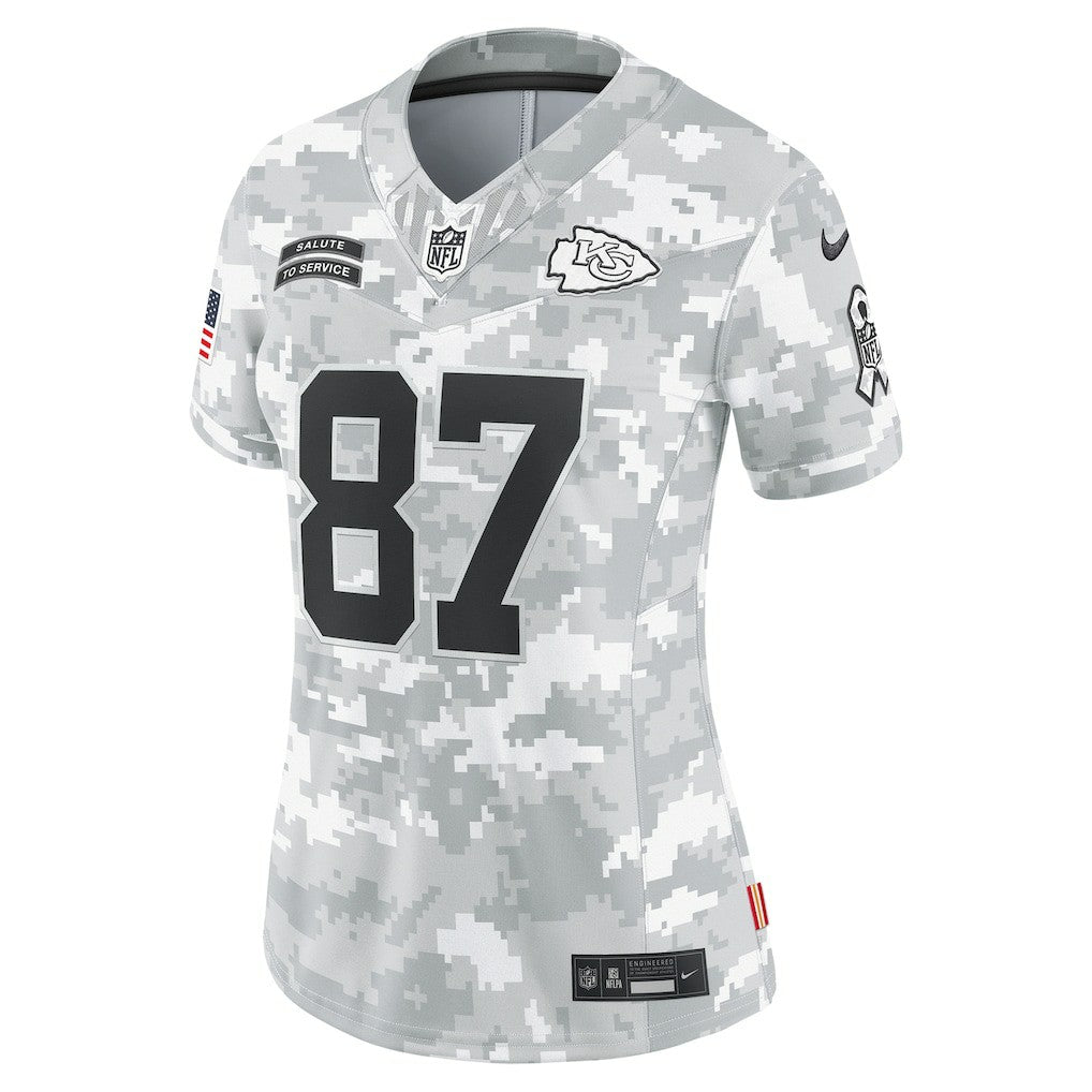 Kansas City Chiefs Travis Kelce  Women's 2024 Salute to Service Limited Jersey | NFL US