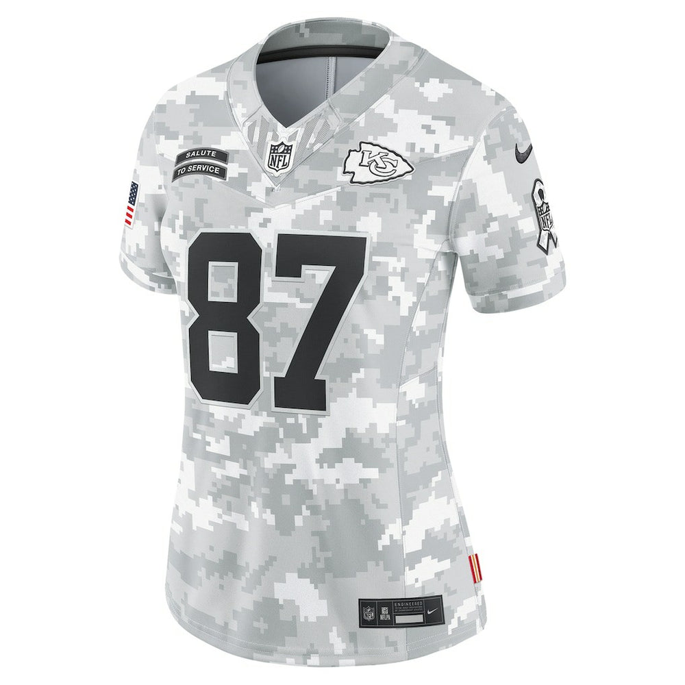 Kansas City Chiefs Travis Kelce  Women's 2024 Salute to Service Limited Jersey | NFL US