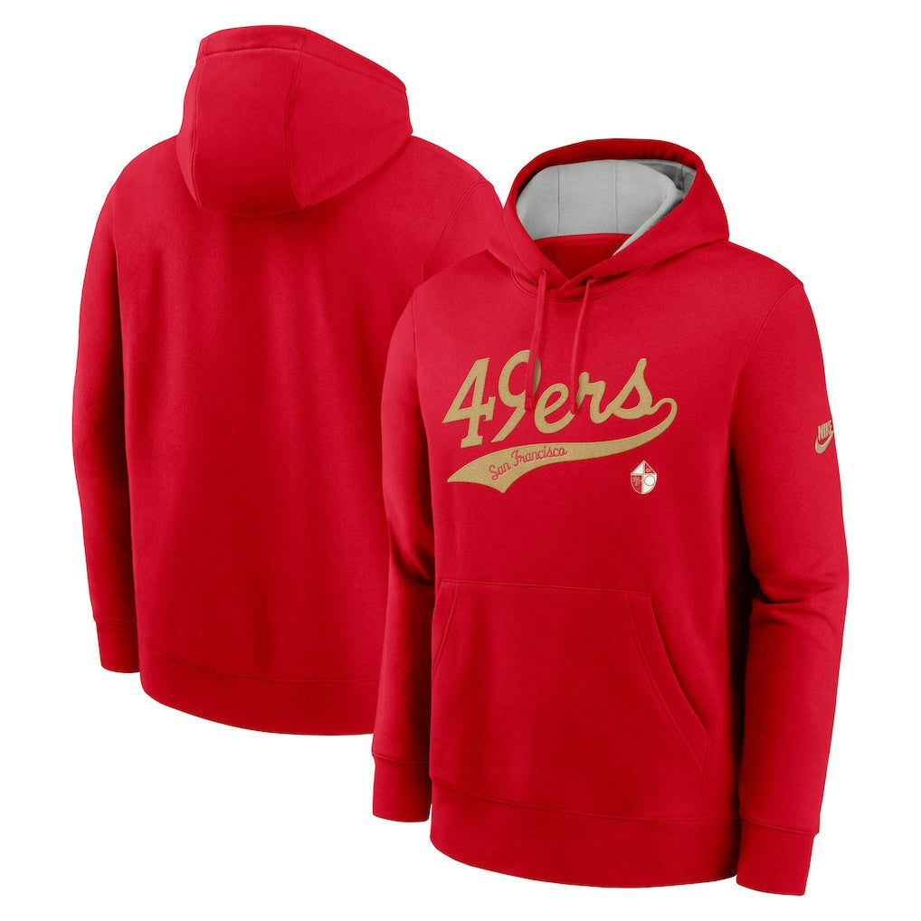 San Francisco 49ers Rewind Club Logo Pullover Hoodie | NFL Discount