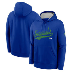 Seattle Seahawks Rewind Club Logo Pullover Hoodie | NFL Hot