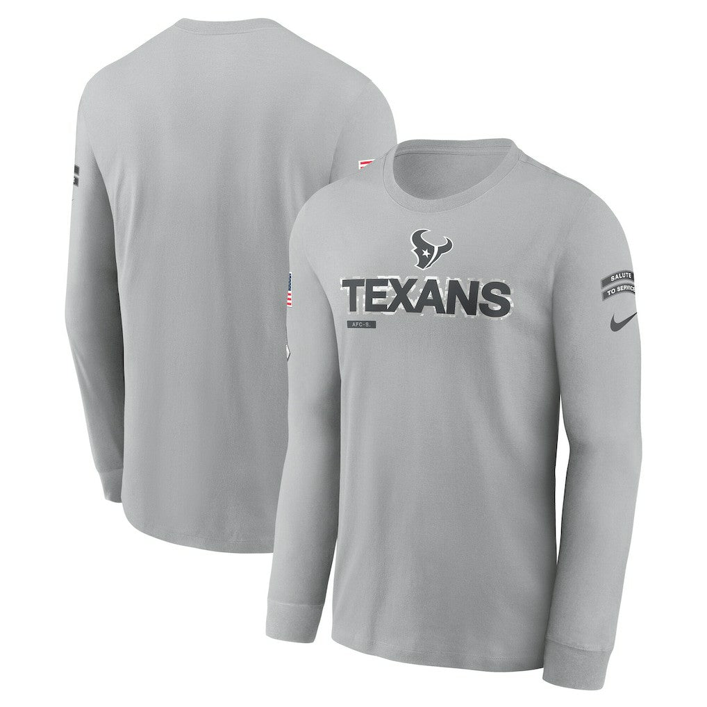 Houston Texans 2024 Salute To Service Long Sleeve T-Shirt | NFL Discount