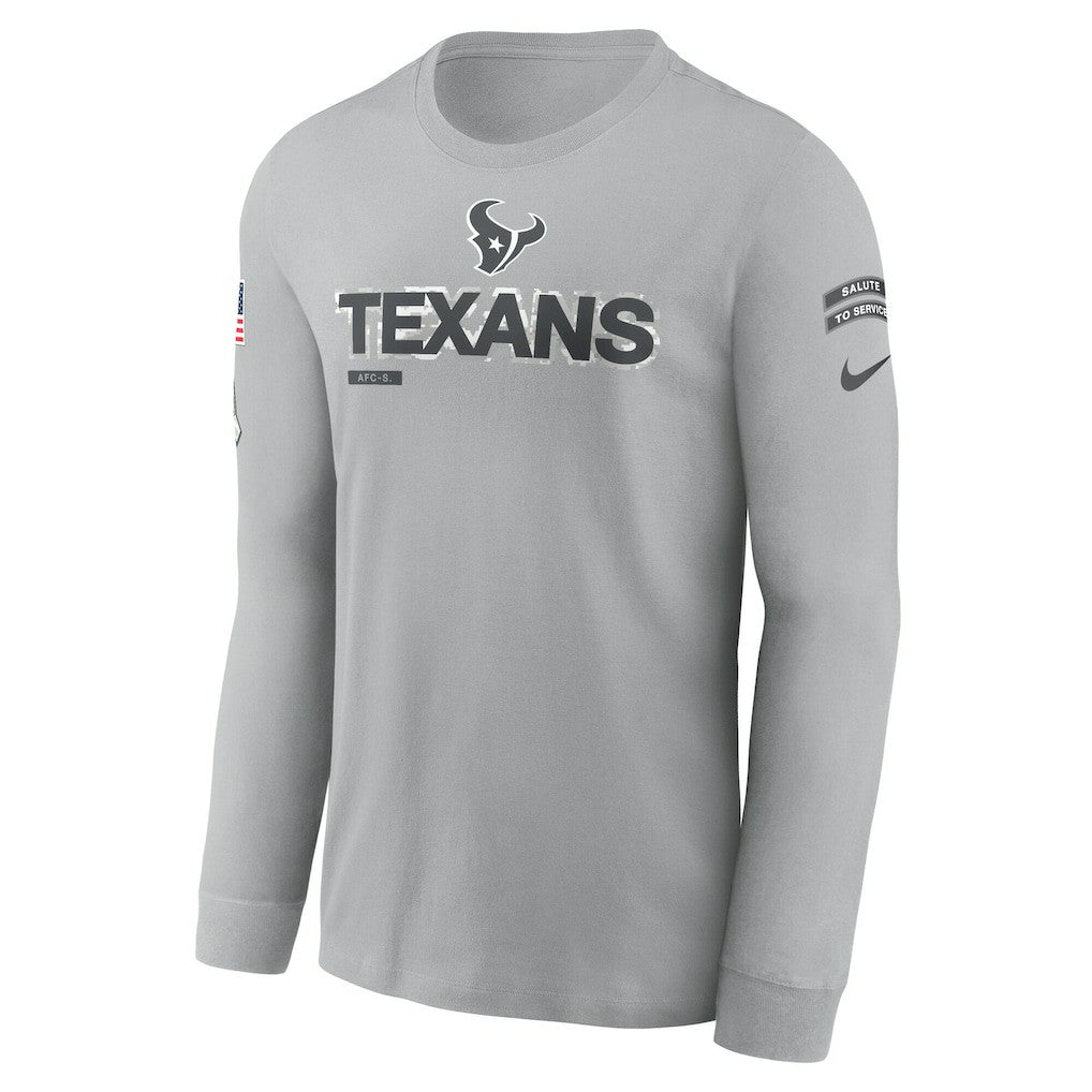 Houston Texans 2024 Salute To Service Long Sleeve T-Shirt | NFL Discount
