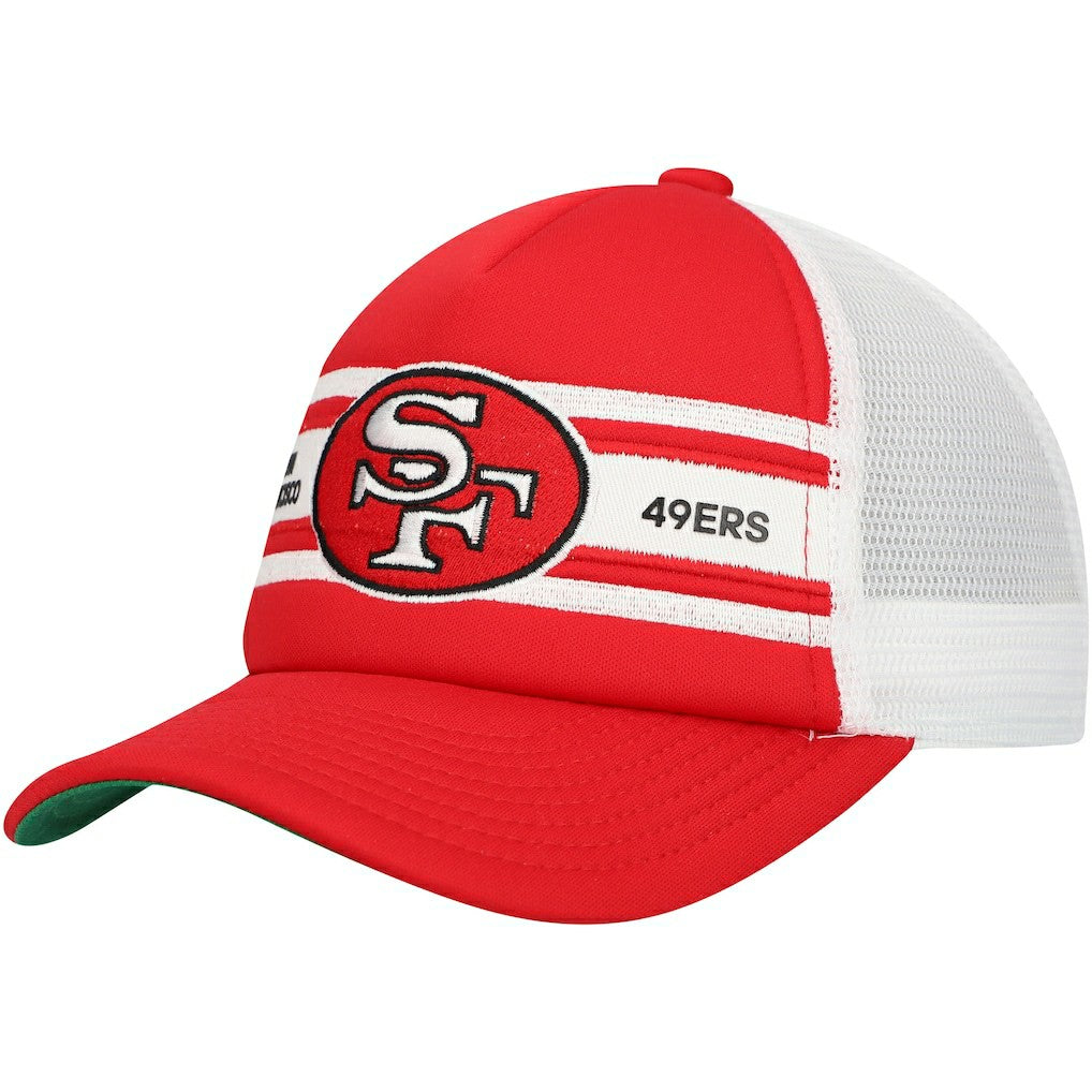 San Francisco 49ers Youth Stripe Trucker Adjustable Hat | NFL US