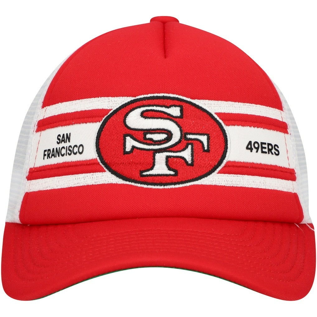 San Francisco 49ers Youth Stripe Trucker Adjustable Hat | NFL US