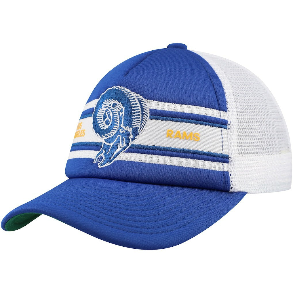 Los Angeles Rams Youth Stripe Trucker Adjustable Hat | NFL US