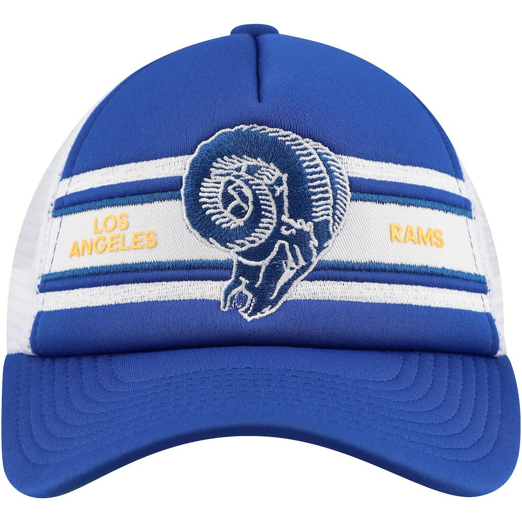 Los Angeles Rams Youth Stripe Trucker Adjustable Hat | NFL US