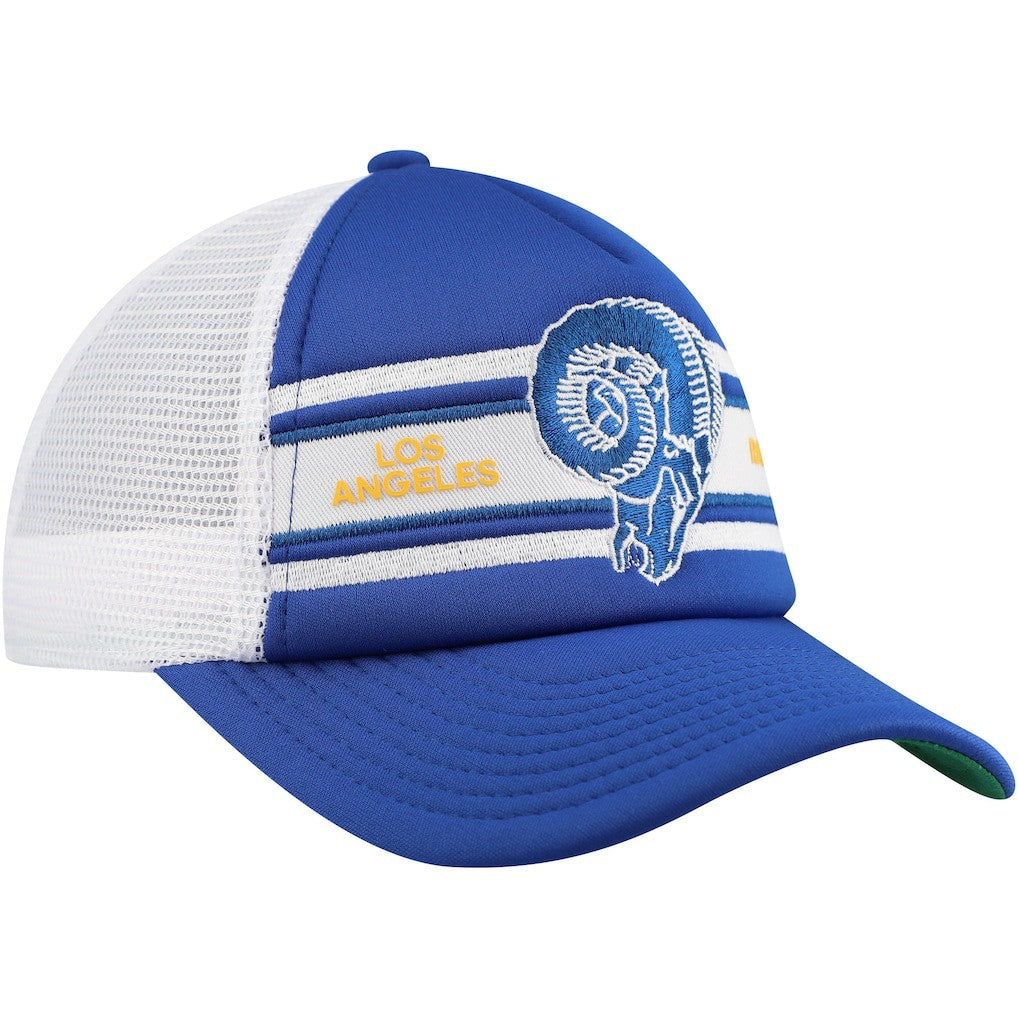 Los Angeles Rams Youth Stripe Trucker Adjustable Hat | NFL US