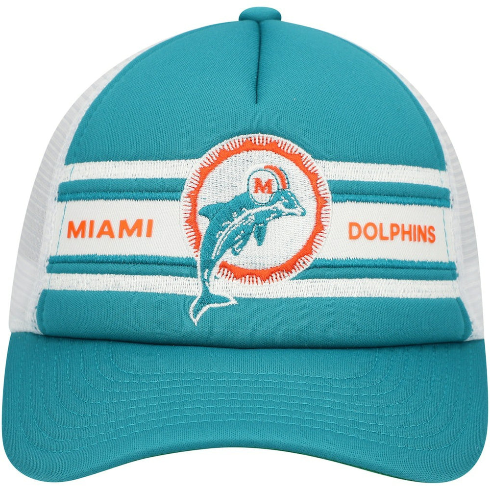 Miami Dolphins Youth Stripe Trucker Adjustable Hat | NFL Sale