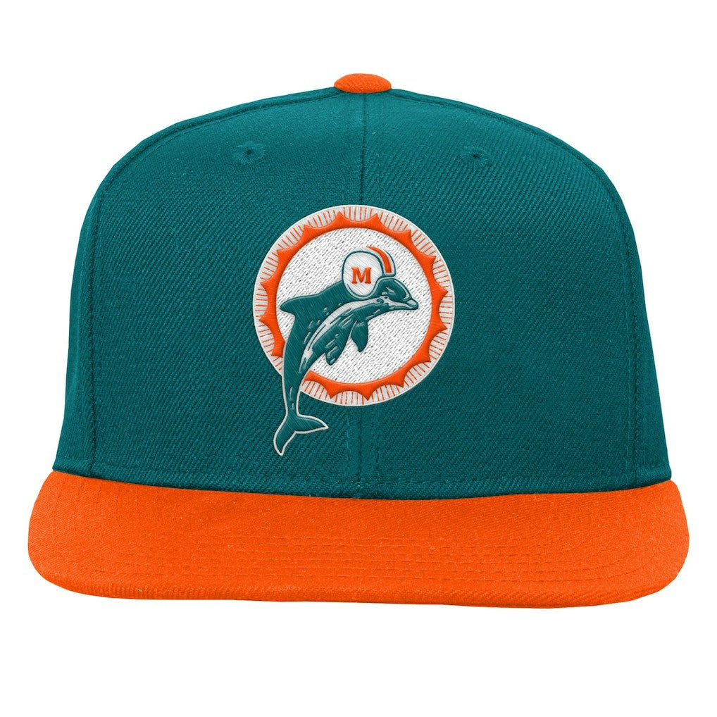 Miami Dolphins Youth Team Two-Tone Snapback Hat | NFL New