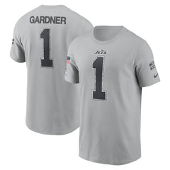 New York Jets Ahmad Sauce Gardner  2024 Salute To Service Name & Number T-Shirt | NFL Near me