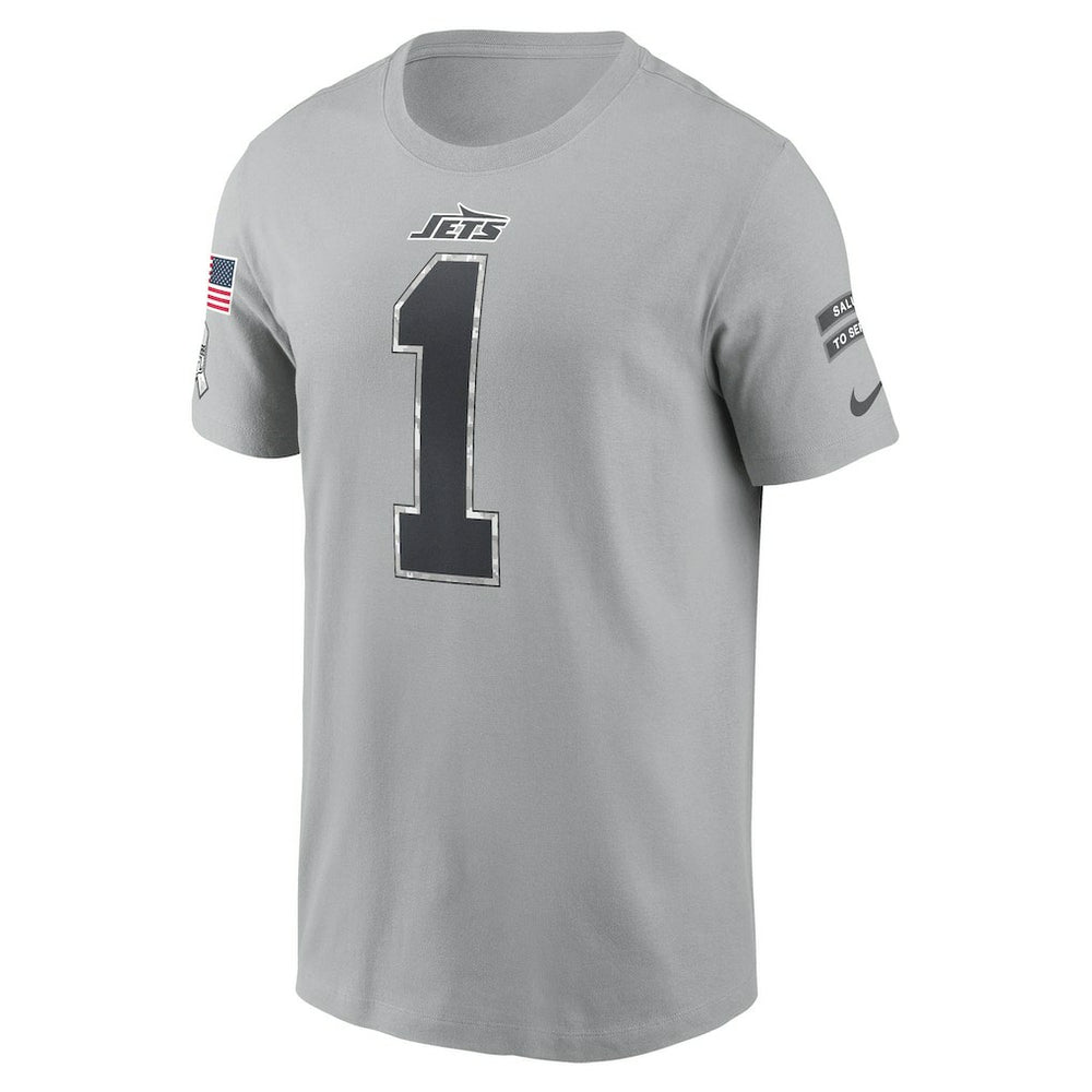 New York Jets Ahmad Sauce Gardner  2024 Salute To Service Name & Number T-Shirt | NFL Near me