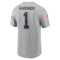 New York Jets Ahmad Sauce Gardner  2024 Salute To Service Name & Number T-Shirt | NFL Near me