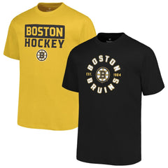Boston Bruins Fanatics Big & Tall 2-Pack T-Shirt Set -  NHL T-shirts
