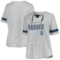 Seattle Kraken Fanatics Women's Plus Size Lace-Up T-Shirt -  NHL T-shirts