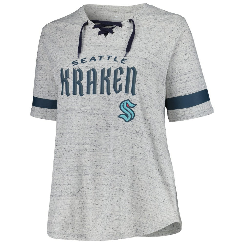 Seattle Kraken Fanatics Women's Plus Size Lace-Up T-Shirt -  NHL T-shirts