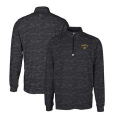 Seattle Mariners Cutter & Buck City Connect Big & Tall Traverse Camo Print Stretch Quarter-Zip Pullover Top - MLB Pullover